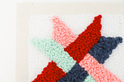 Woven Star Quilt Block Punch Needle Kit *Special Order*