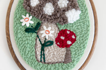Mushroom Meadow - Punch Needle Kit