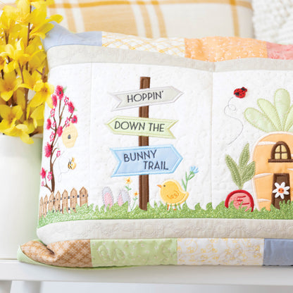 Kimberbell Hoppin' Down the Bunny Trail Bench Pillow