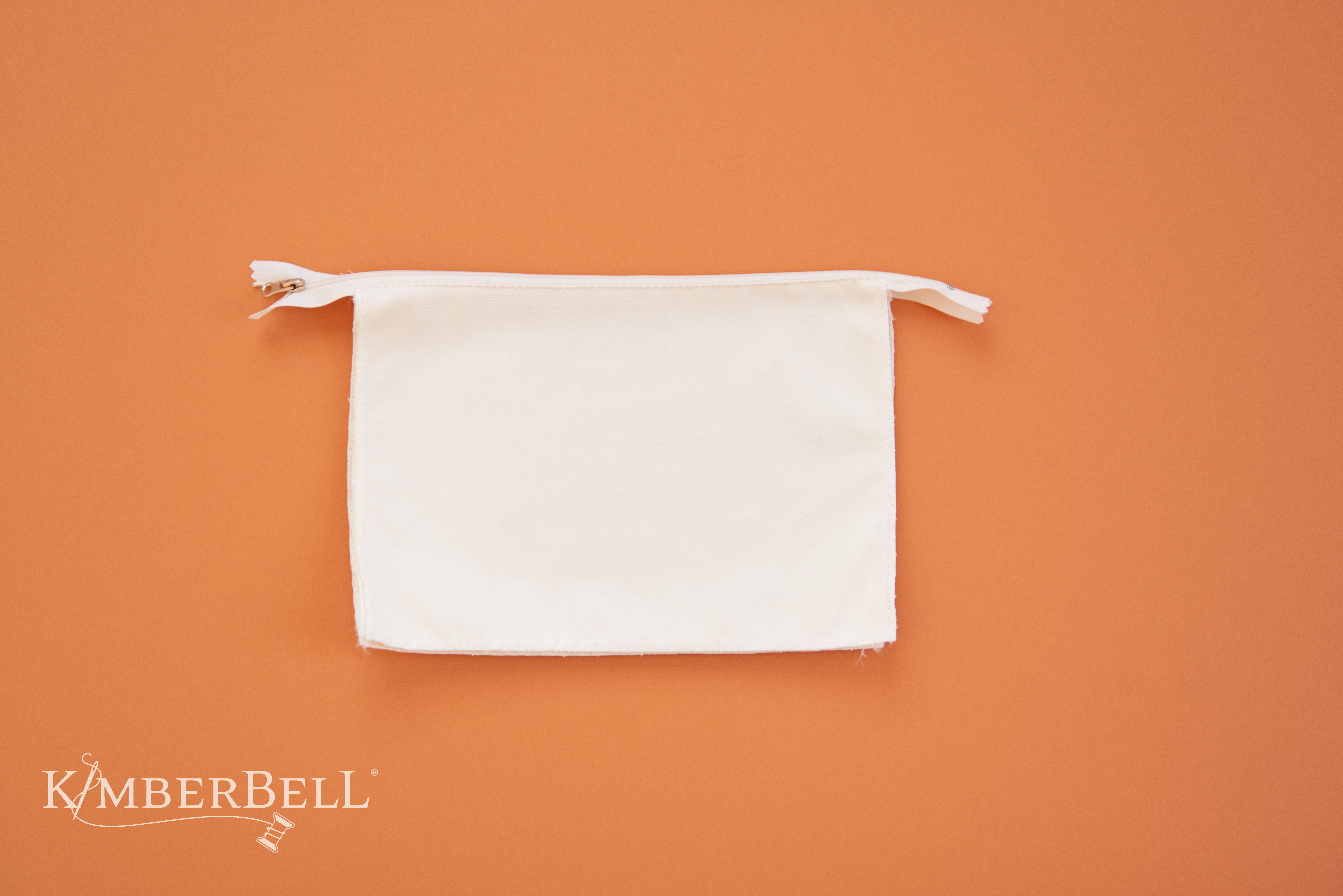 Kimberbell Zipper Pouch Blank Canvas Cream Large