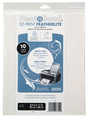 HeatnBond EZ FeatherLite, 8.5" X 11" Sheets 10ct