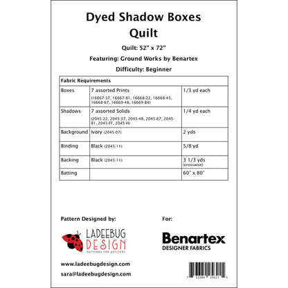 Dyed Shadow Boxes Pattern