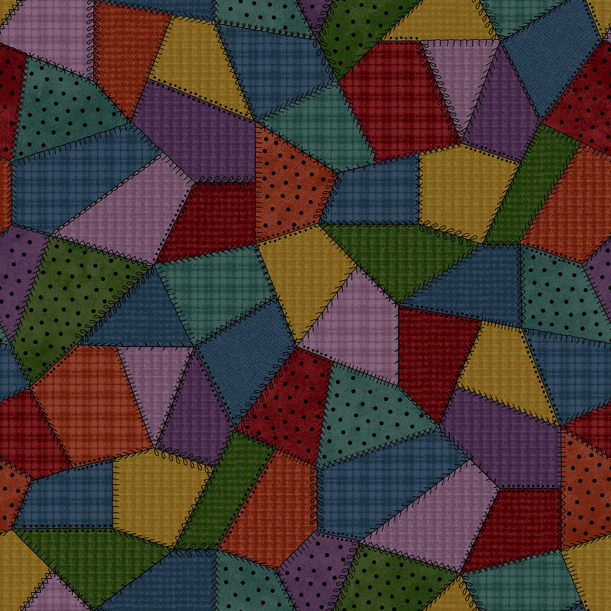 Patchwork Woolies Flannel by Maywood Studio