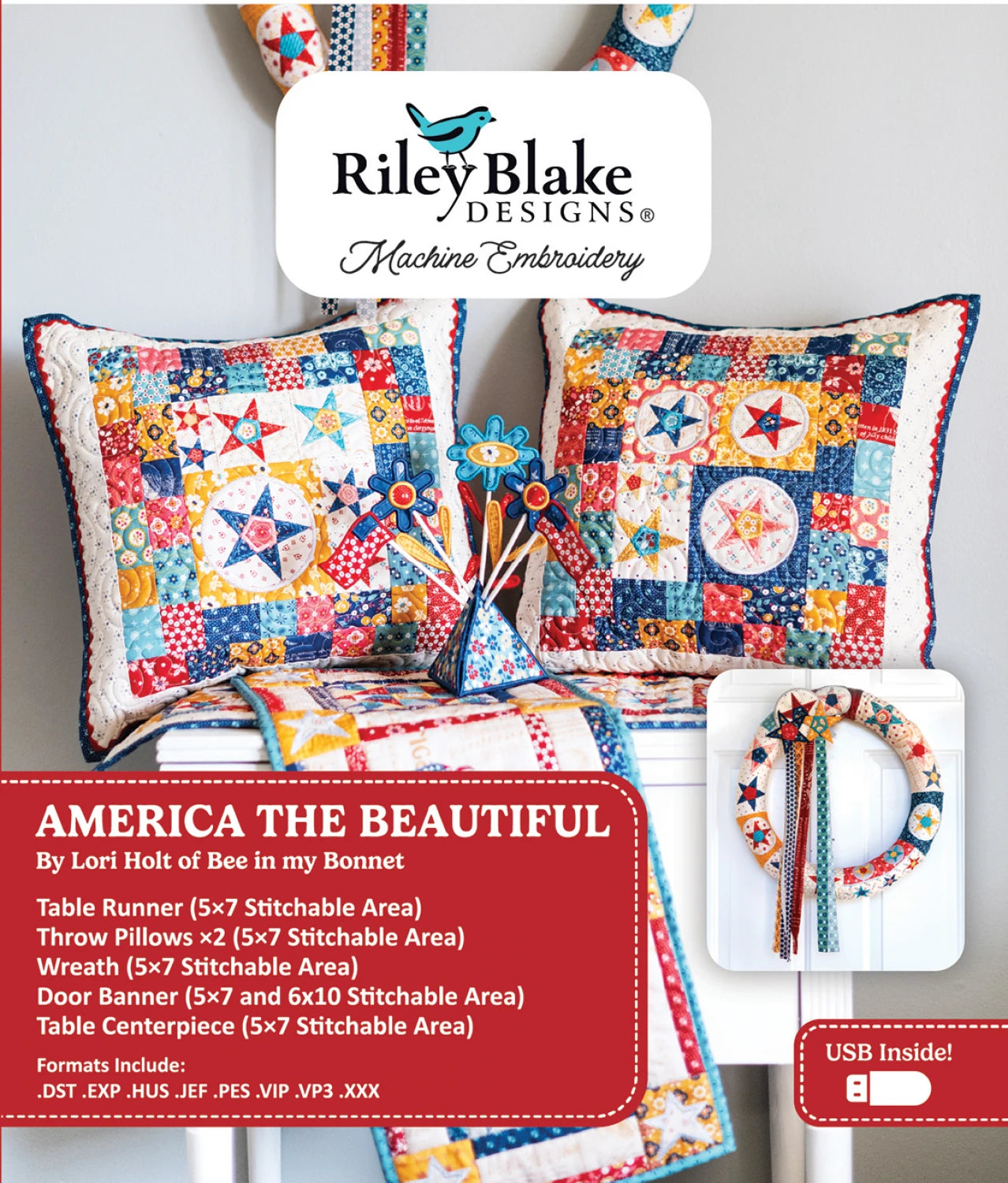 America the Beautiful- Embroidery Design Projects