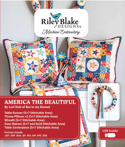 America the Beautiful- Embroidery Design Projects