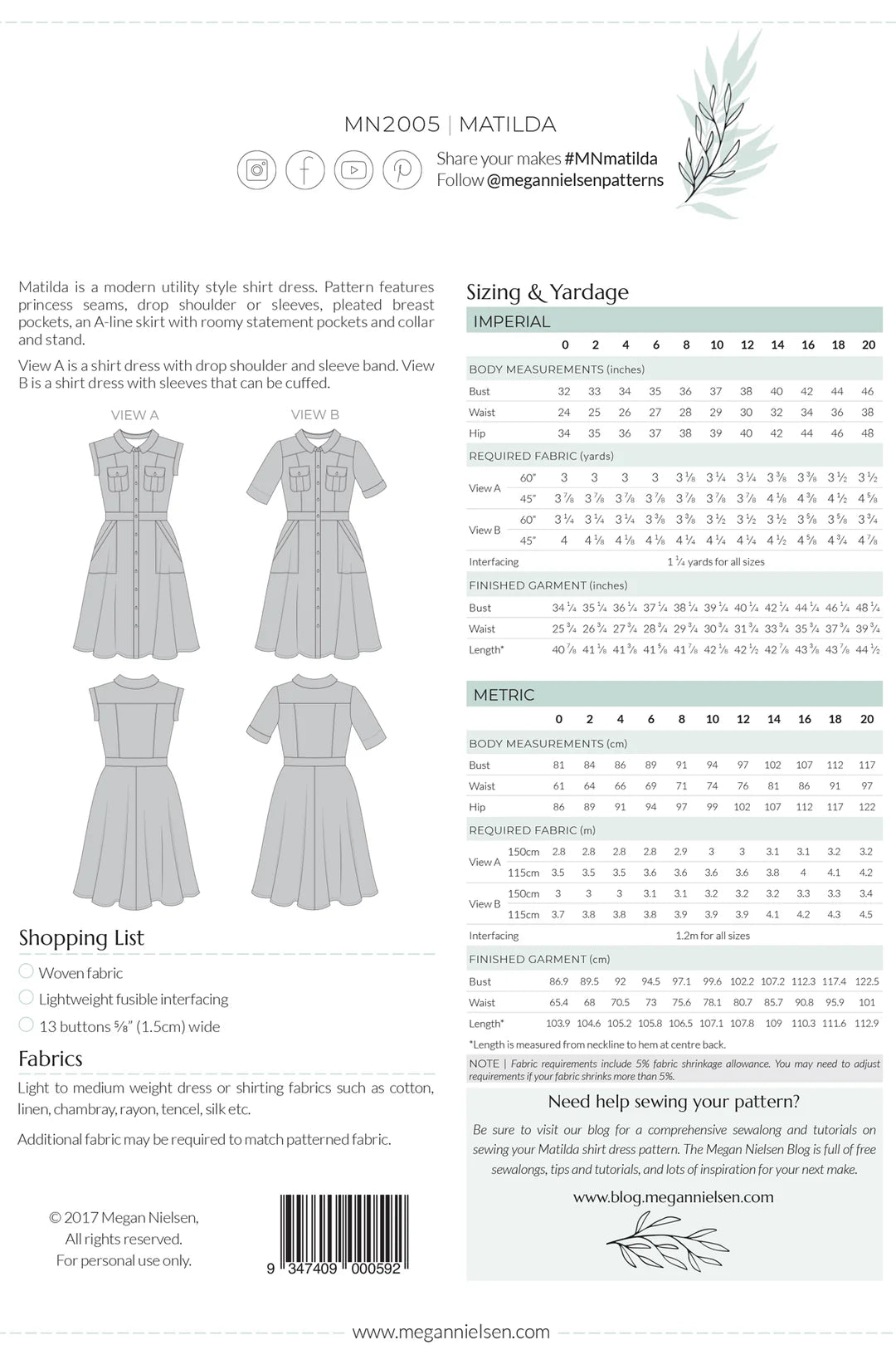 Briar T-Shirt Patterns