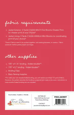 Paula McKinlay Quilted Jacket Pattern