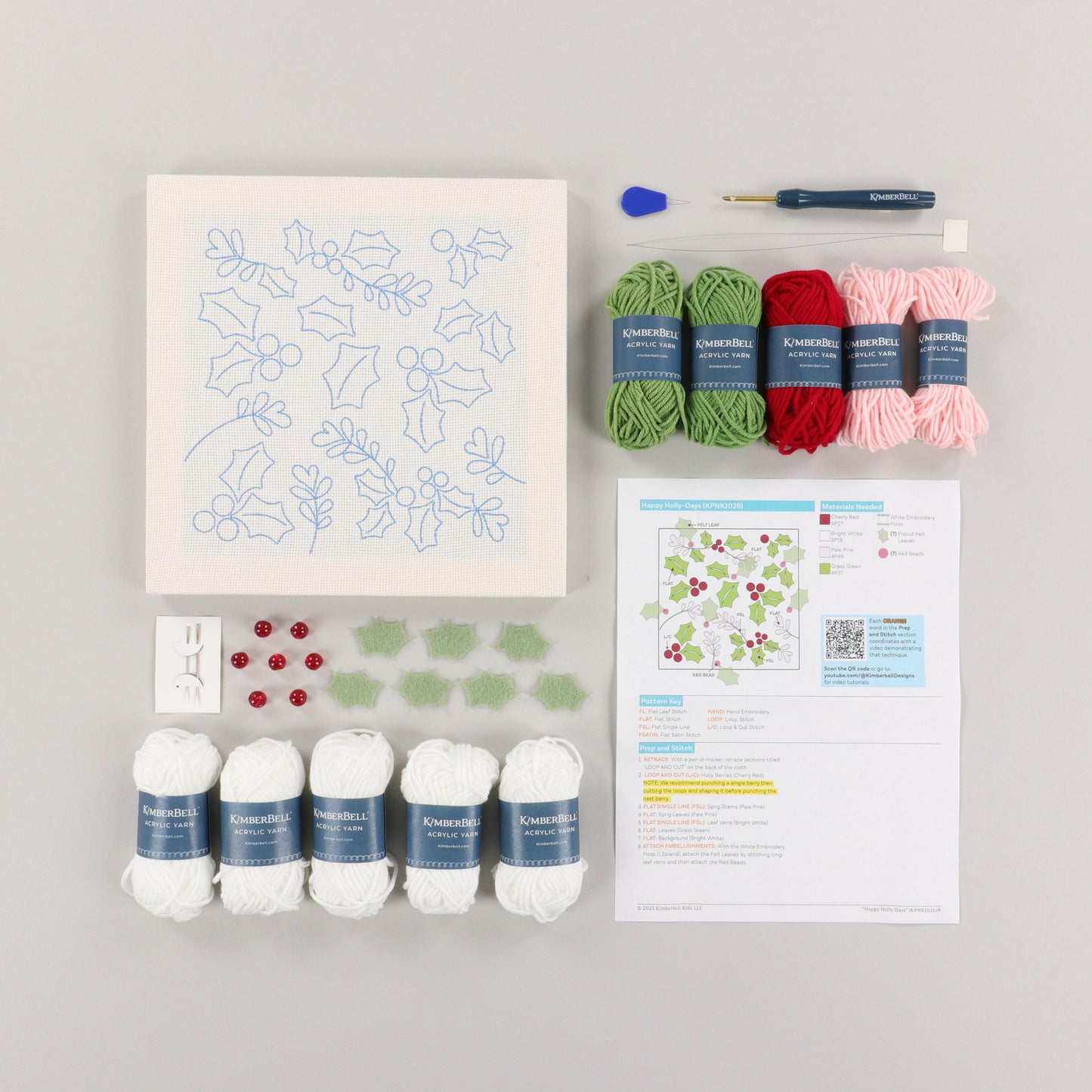 Happy Holly-Days Punch Needle Kit *Preorder*