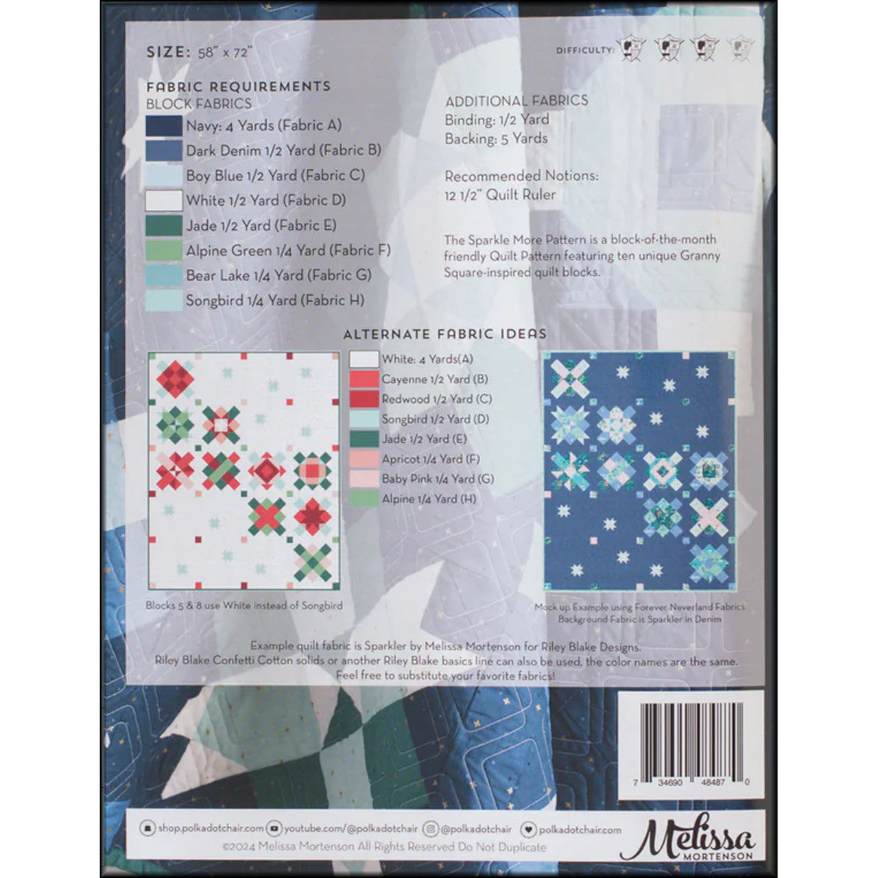 Sparkle More Quilt Pattern