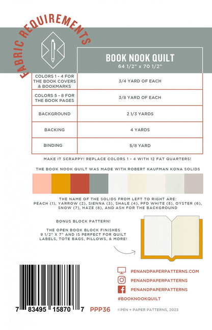 Book Nook Quilt Bundle
