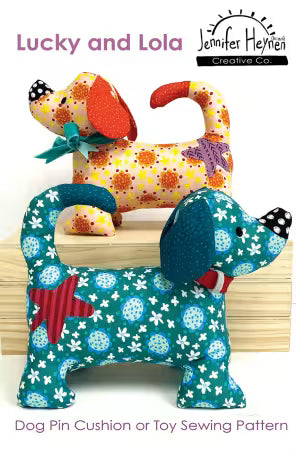 Lucky and Lola Dog Pincushion or Toy
