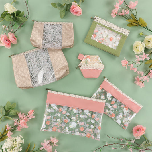 Peek-A-Bloom  Zipper Pouches