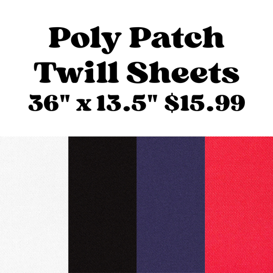 Poly Patch Twill Fabric Sheets