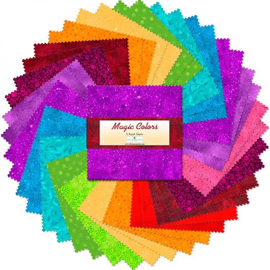 Magic Colors Collection,  5" squares- 42pcs