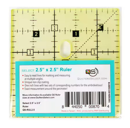 Quilters Select Non-Slip Rulers, Various sizes