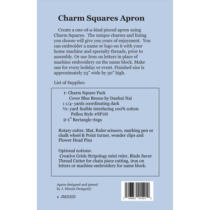 Charm Squares Apron Pattern