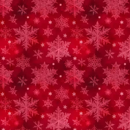 Layered Snowflake Christmas Fabric by P & B Textiles