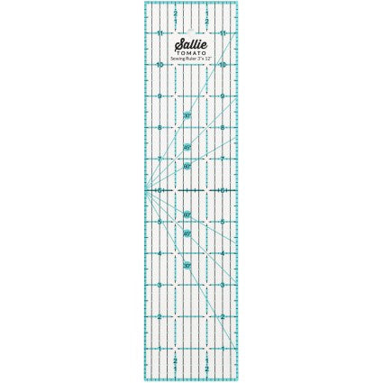 Sallie Tomato 3" x 12" Sewing & Quilting Ruler