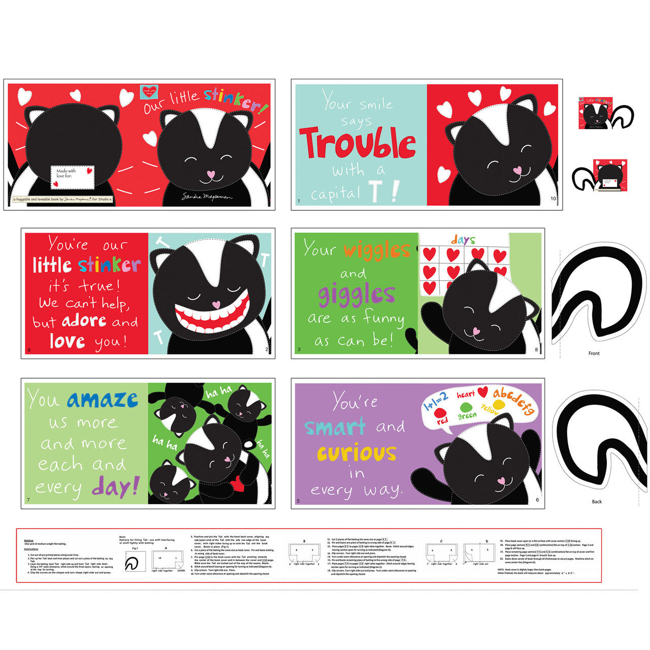 Our Little Stinker Skunk Book Panel