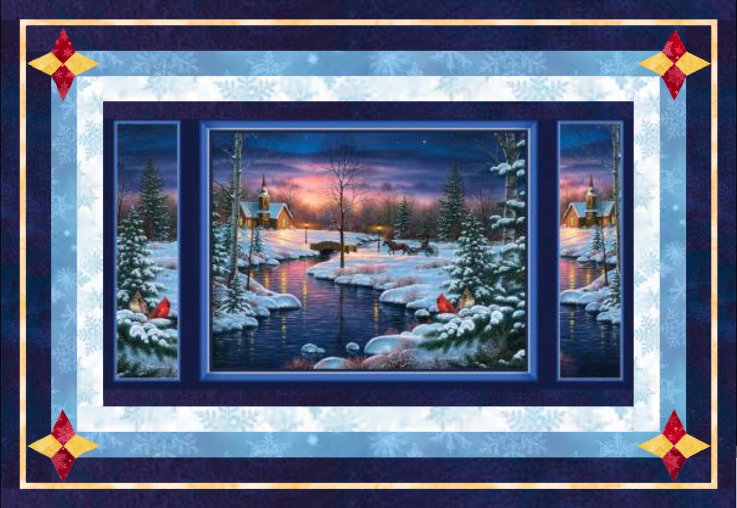 Nature's Noel Cozy Evening Quilt Kit