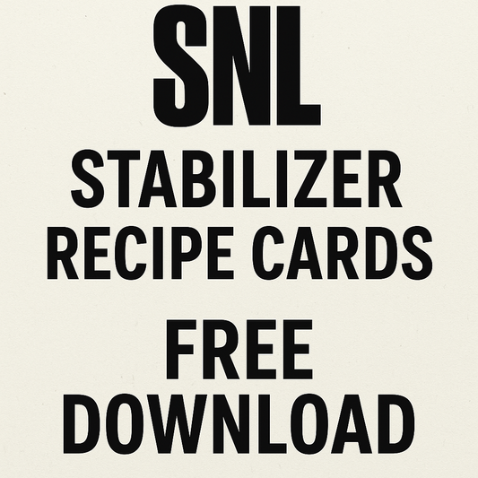 SNL Stabilizer Recipe Cards