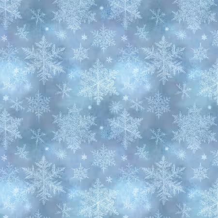 Layered Snowflake Christmas Fabric by P & B Textiles