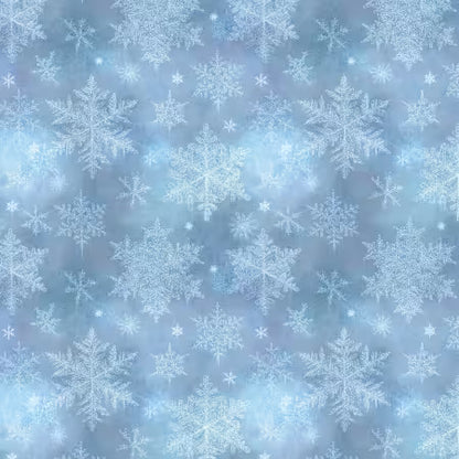 Layered Snowflake Christmas Fabric by P & B Textiles
