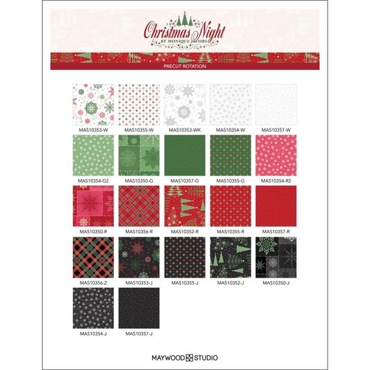 Christmas Night 42 piece charm pack