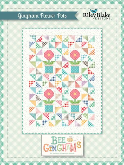 Lori Holt/Riley Blake Designs Gingham Flower Pots Fabric Quilt Kit