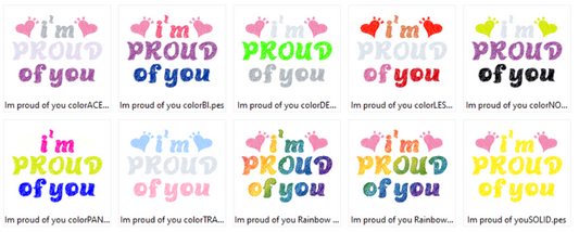 Pride Pack- Embroidery Designs
