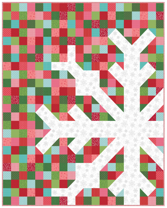 Snowflake Quilt- Fabric Kit & Pattern