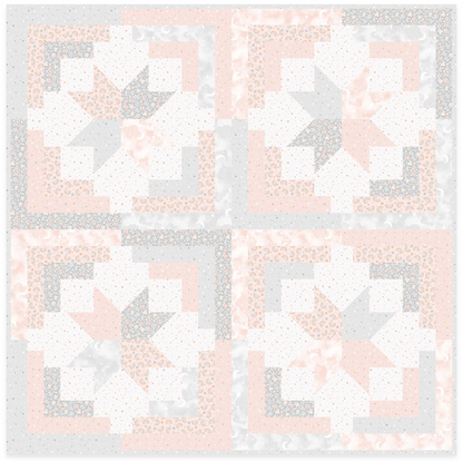 Honey Bunny Cozy Cabin Quilt Kit and Extra Fabric Yardage