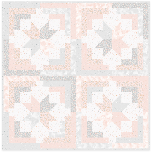 Honey Bunny Cozy Cabin Quilt Kit and Extra Fabric Yardage