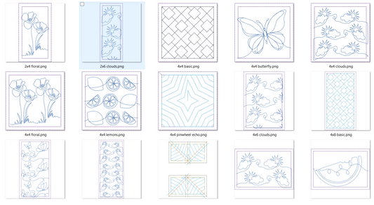SNL Background Quilting Designs