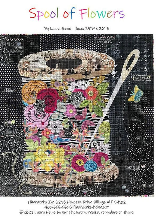 Spool Of Flowers By Laura Heine