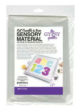 Cut Crackle and Sew Sensory Material