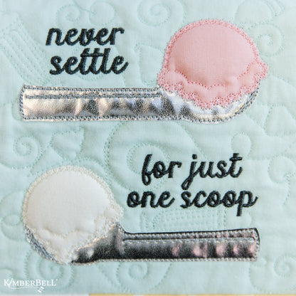 Kimberbell’s Two Scoops Bench Pillow