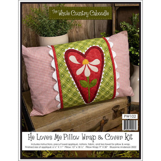 He Loves Me Pillow Wrap & Cover Kit