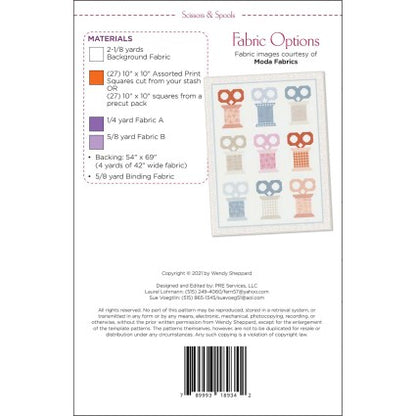 Scissors and Spools - Fabric Kit & Pattern