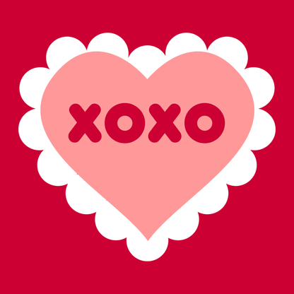 Collage Applique - XOXO Heart Sewing Kit