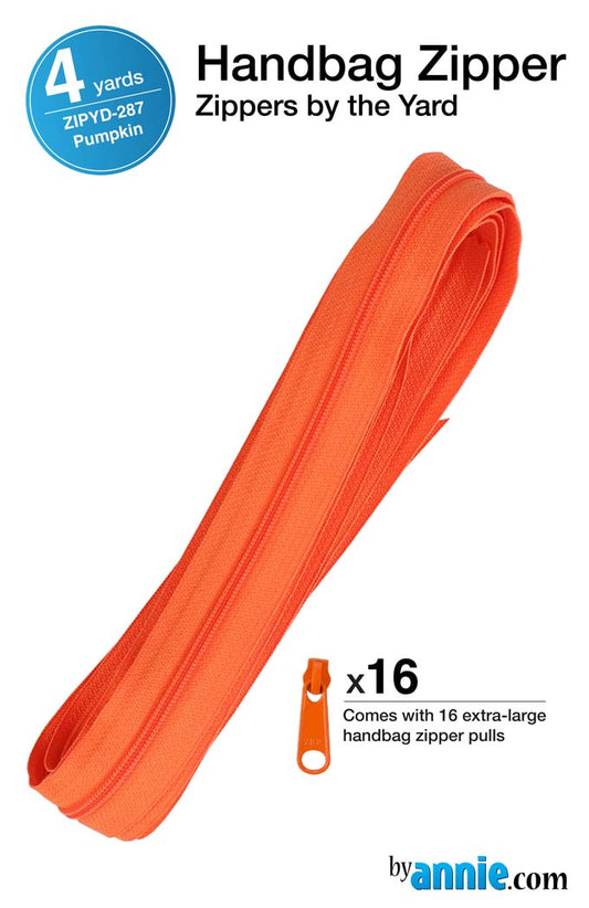 2yd Orange Zipper