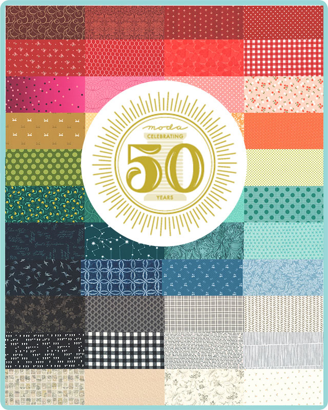 Moda Celebrating 50 Years Fabric Collection