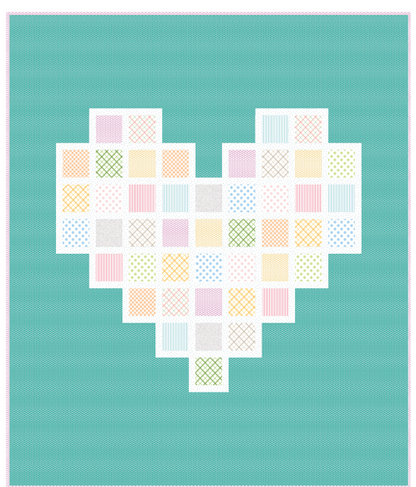 Full Hearts- Quilt Pattern and Fabric Kit