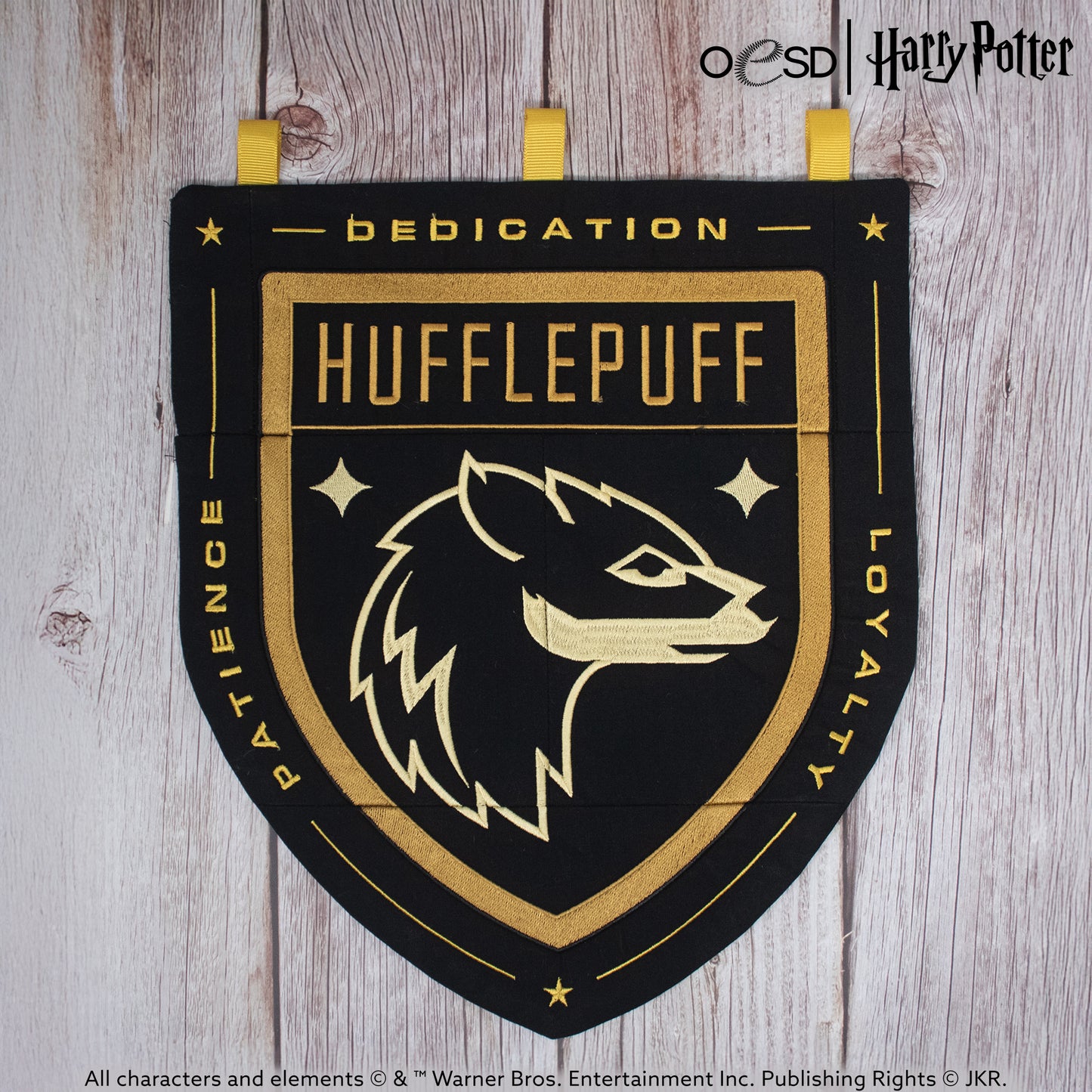 Hufflepuff Tiled House Banner Design