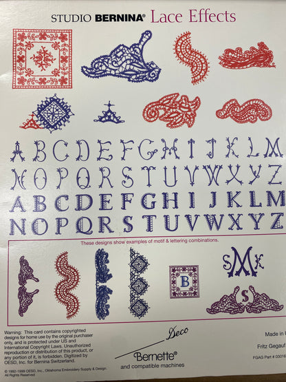 Studio Bernina- Embroidery Cards