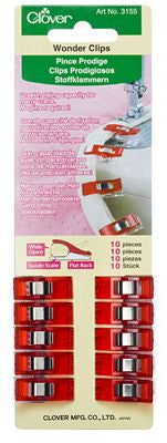 Wonder Clips, 10pc Red