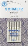 Chrome Stretch Schmetz Needle 5 ct, Size 75/11
