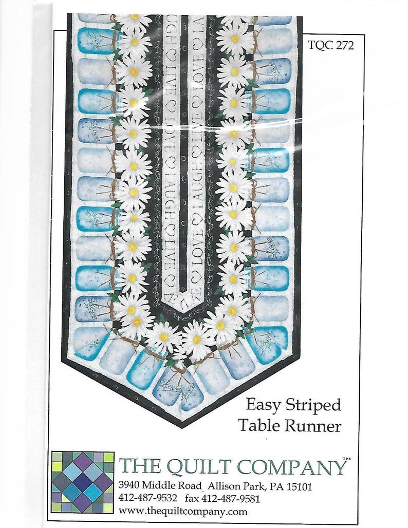 Easy Stripped Table Runner