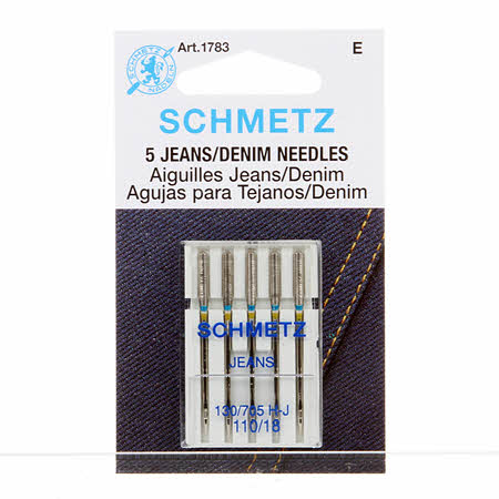 Denim Schmetz Needle 5 ct, Size 110/18