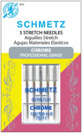 Floriani Chrome Stretch Schmetz Needle 5 ct, Size 75/11